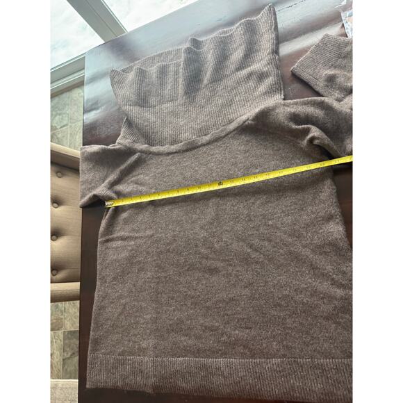 LOFT Outlet Brown Cowl Neck Sweater Size XL Soft Knit Tunic Pullover - Picture 4 of 9